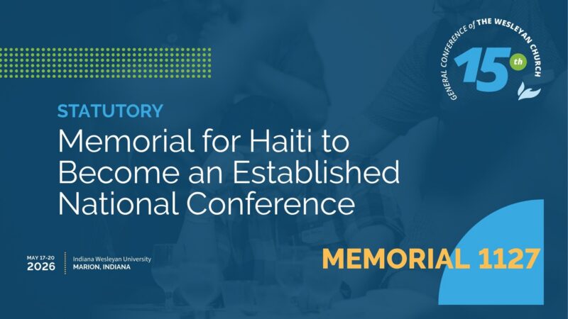 Memorial 1127: Memorial for Haiti to Become an Established National Conference